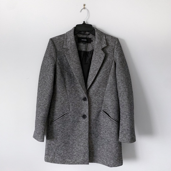 Vero Moda Grey Long Blazer/Coat - Picture 1 of 6